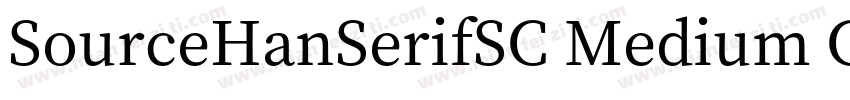 SourceHanSerifSC Medium GBpc EUC H字体转换